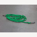 Dog leash Grass green 5 mtr adjustable 2 galvanized snaps