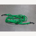 Dog leash Grass green 5 mtr adjustable 2 black carabiners