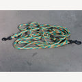 Jungle dog leash, 5 meters, adjustable, 2 black snap hooks