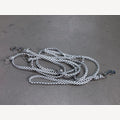 Luna dog leash, 5 meters adjustable, 2 galvanized snap hooks