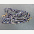 Hondenriem Navy 5 meter verstelbaar 2 messing musketons