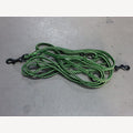 Neon dog leash, 5 meters, adjustable, 2 black snap hooks