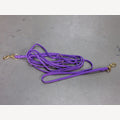 Purple dog leash, 5 meters, adjustable, 2 brass snaps
