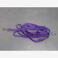 Purple dog leash, 5 meters, adjustable, 2 stainless steel snap hooks