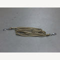 Scout dog leash, 5 meters adjustable, 2 stainless steel snap hooks