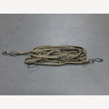 Scout dog leash, 5 meters adjustable, 2 galvanized snap hooks