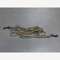 Scout dog leash, 5 meters adjustable, 2 black snap hooks