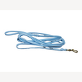 Blue dog leash 4 meters with brass snap hook