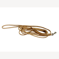 Hondenriem caramel 2 meter met messing musketonhaak
