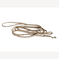 Hondenriem goud 2 meter met messing musketonhaak