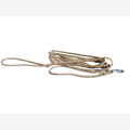 Gold dog leash 8 meters with stainless steel snap hook