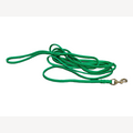 Hondenriem grasgroen 2 meter met messing musketonhaak