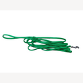 Dog leash grass green 4 meters with stainless steel snap hook