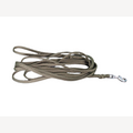 Hunting green dog leash, 2 meters, with stainless steel snap hook