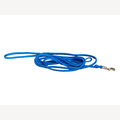 Light blue dog leash, 5 meters, with brass snap hook