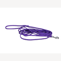 Purple dog leash, 2 meters, with stainless steel snap hook