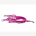 Pink dog leash, 3 meters, three-way adjustable