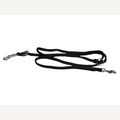 Black dog leash, 2 meters, two-way adjustable