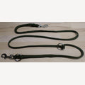 Dog leash hunting green/olive green 3 meters, two-way adjustable