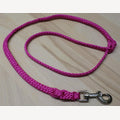 Pink dog leash 10 meters with steel snap hook