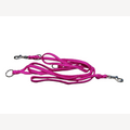 Pink dog leash, 5 meters, four-way adjustable
