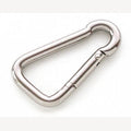 Stainless steel carabiner 120 mm pear-shaped