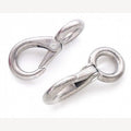 Galvanized carabiner 85 mm with round and oval eye