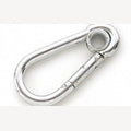 80 mm galvanized carabiner with ring