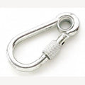 80mm galvanized carabiner with screw closure and ring