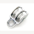 Katrol 20 mm dubbel vast oog