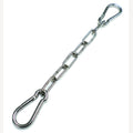 Kettingverlenging rvs 70 cm met 2 rvs karabijnhaken