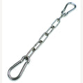 Kettingverlenging rvs 80 cm met 2 rvs karabijnhaken