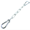 Galvanized chain extension 40 cm with 2 snap hooks