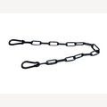 Black chain extension 20 cm with 2 black snap hooks