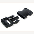 Plastic buckle closure black 20 mm 100 pieces