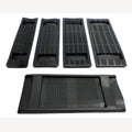 Kunststof schouderpads 25mm recht 2 stuks