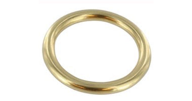 Ronde ring messing 25 x 5 mm