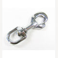 Musketonhaak chroom ovaal wervel 13 mm