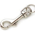 Snap hook with ring opening 10 mm nickel-plated