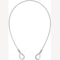 Ophangkabeltje 1 mm rvs - met 2 lussen 50 stuks