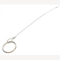 Ophangkabeltje 1 mm rvs - met 2 lussen en sleutelring
