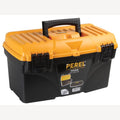 Perel gereedschapskoffer 43,2 x 25 x 23,8 cm zwart/oranje