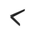 Shelf brackets aluminum black painted 200x150mm