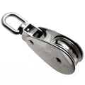 RVS katrol 32mm met draaibare wartel