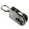 RVS katrol 50mm blok met draaibare oog