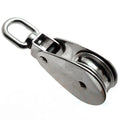 RVS katrol 50mm met draaibare wartel
