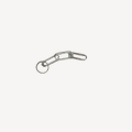 Rvs ketting 10 cm met sleutelring 25 mm