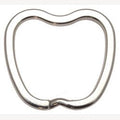 Sleutelringen appelvorm 32 mm 10 stuks