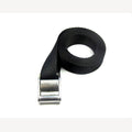 Spanband 25 mm zwart 1,5 meter met RVS klemsluiting