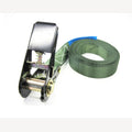 Spanband groen 1 meter met ratel